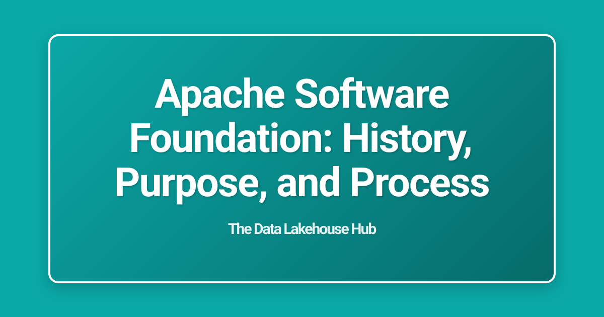 Apache Software Foundation: History, Purpose, and Process